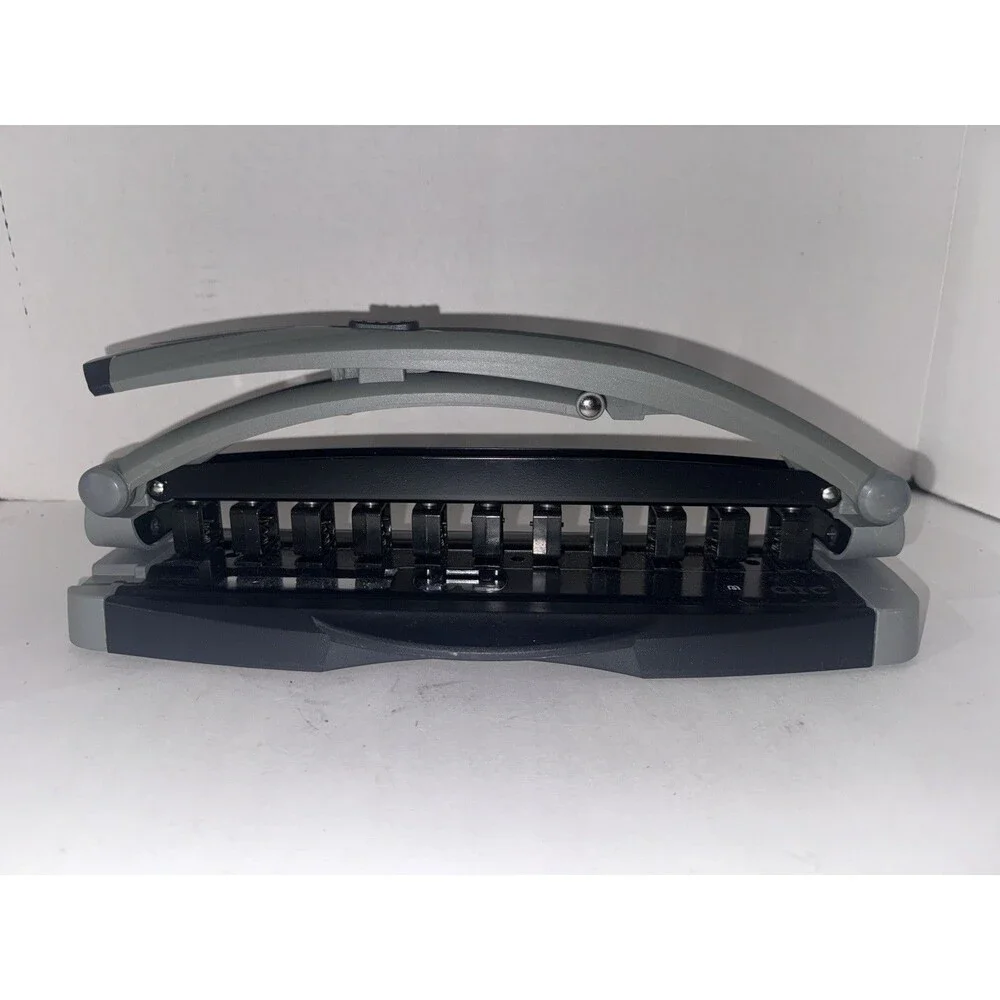 Staples ARC Desktop Paper Punch 11 Hole Discbound Notebook 8 Sheet Gray